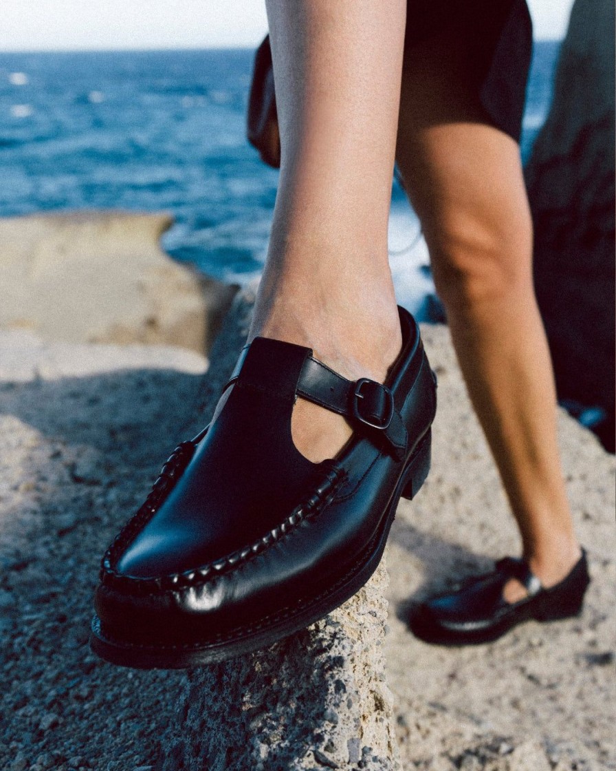 Tilbehor HEREU | Alber T-Bar Loafer | Black
