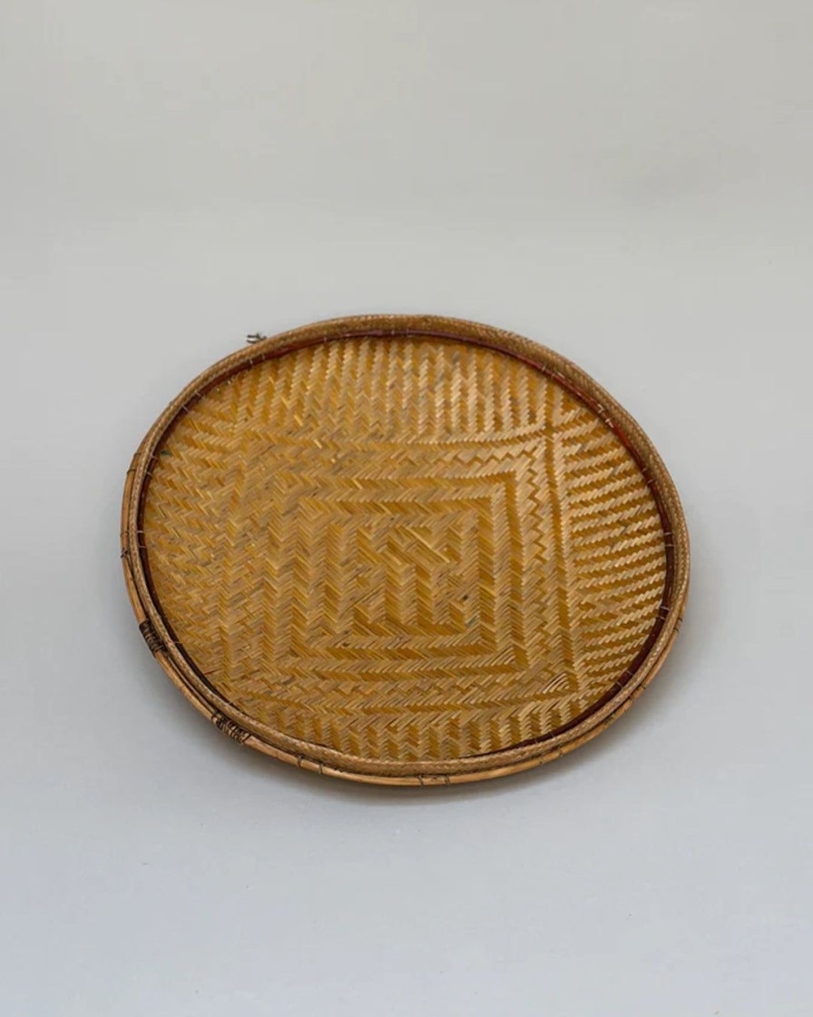 Interior Incausa | Traditional Flat Basket By Yekuana | Natural