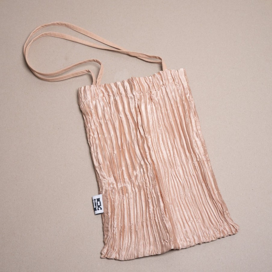 Tilbehor Azur | Plisse Silk Bag|Acacia