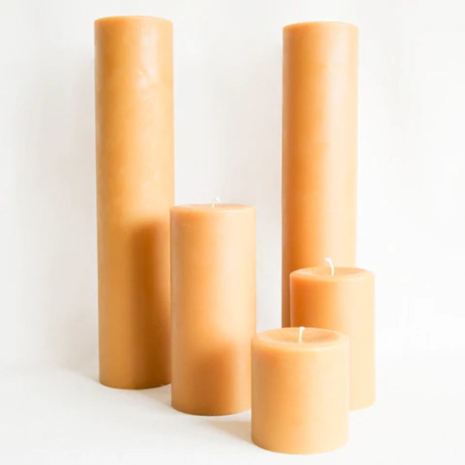 Interior Beeswax Candle Works | Beeswax Round Pillar Candle