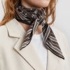 Tilbehor Skall Studio | Skall Classic Scarf 90X90|Dark Brown/Light Cream