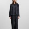 Kvinde Skall Studio Toppe | Jasmine Shirt|Alistair Print/Midnight/Beige