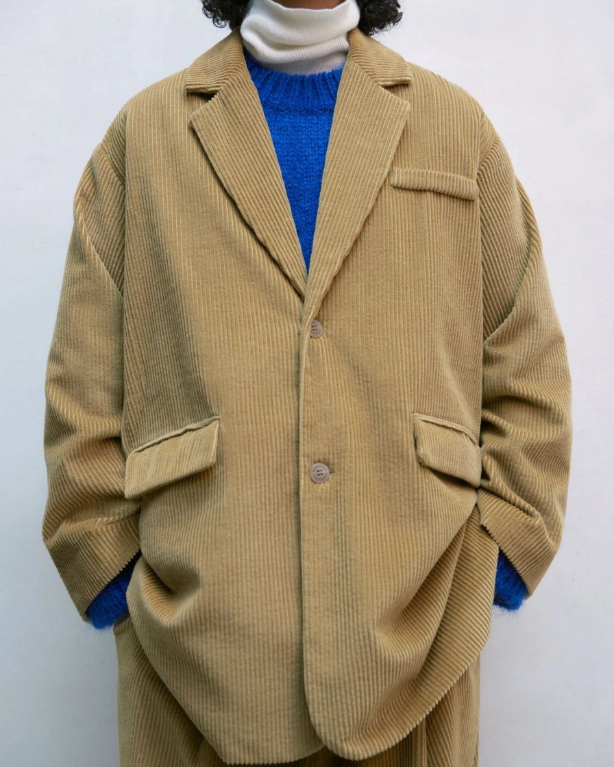 Kvinde Cordera Overtoj | Cotton Corduroy Blazer|Miel