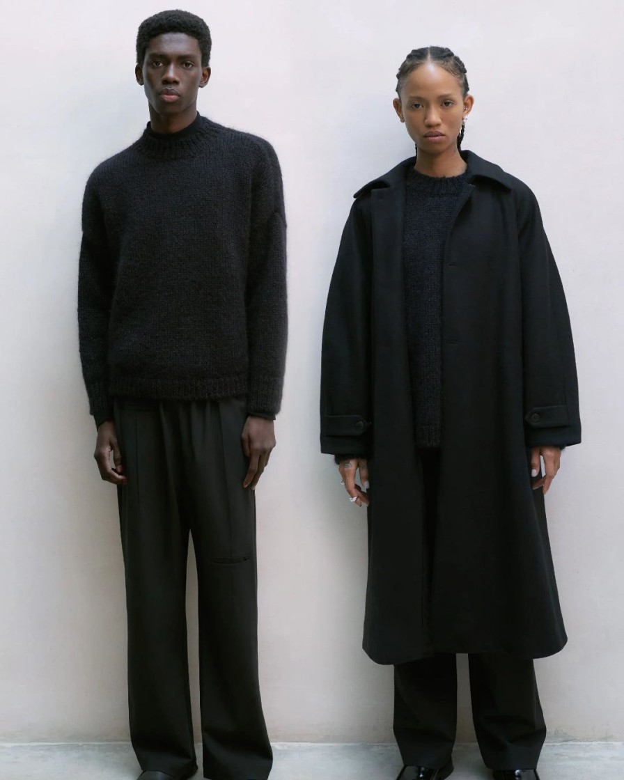 Mand Cordera Knitwear | Mohair Sweater|Black