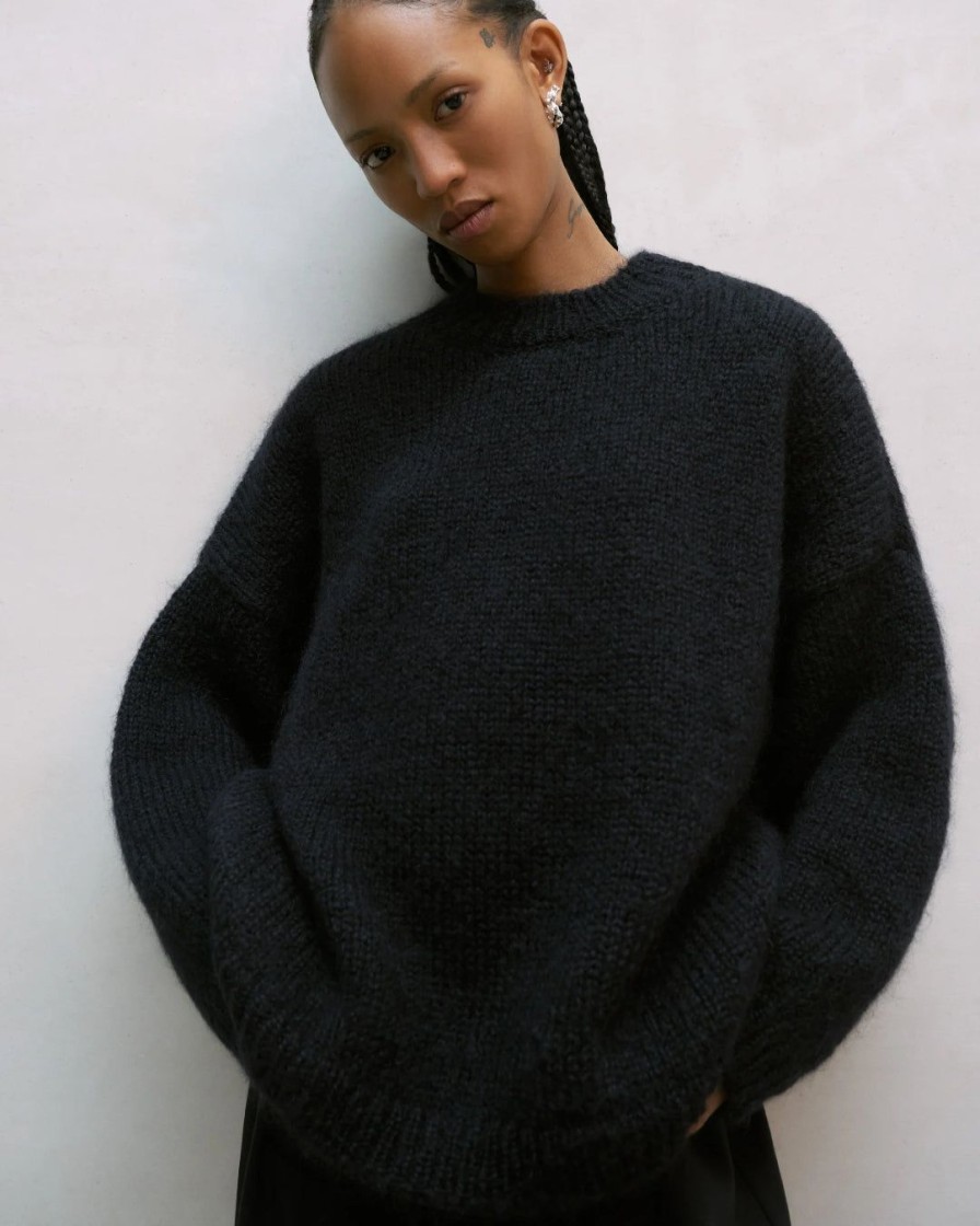 Mand Cordera Knitwear | Mohair Sweater|Black