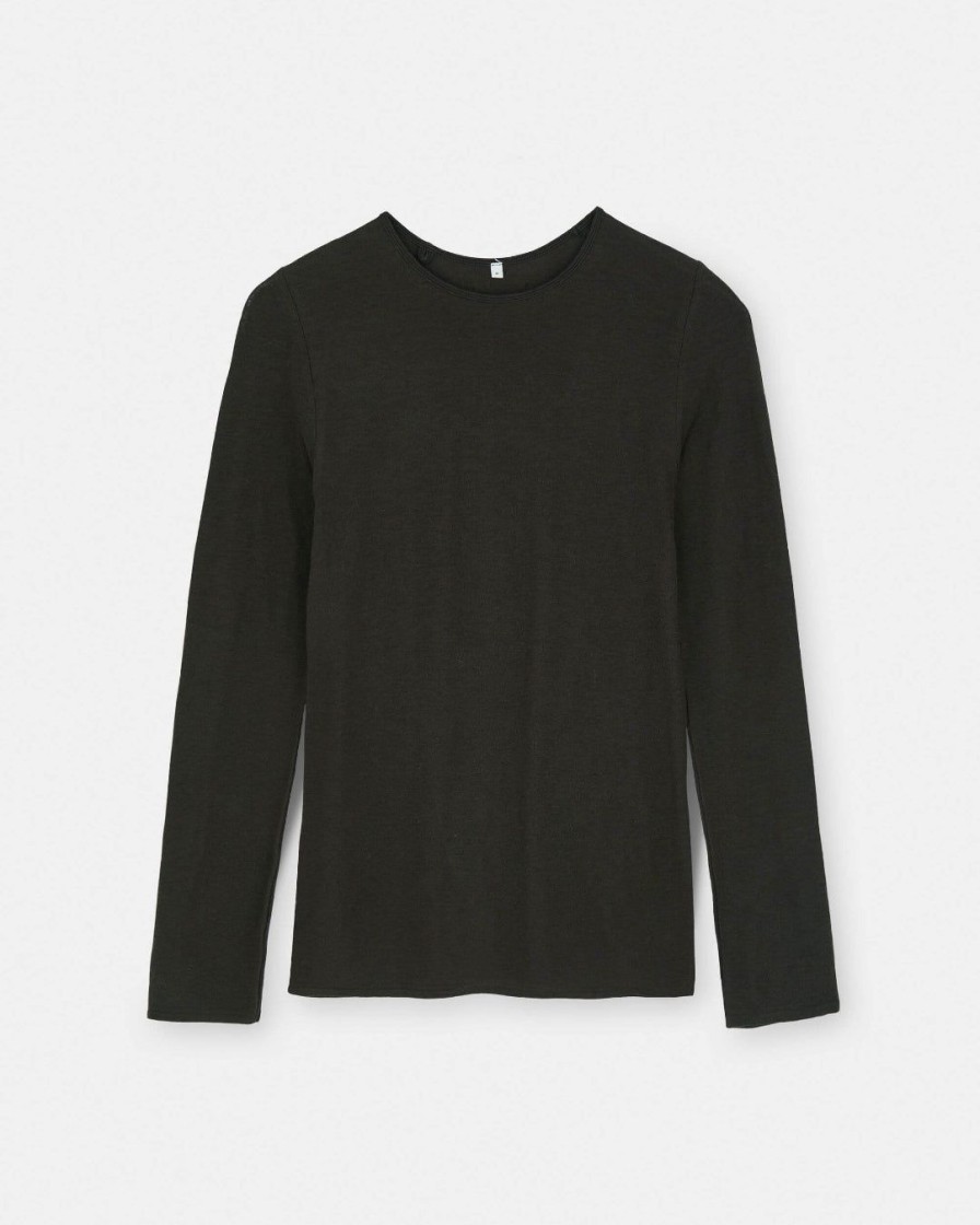 Kvinde AIAYU Toppe | Gentle Cashmere Long Sleeve|Dark Brown