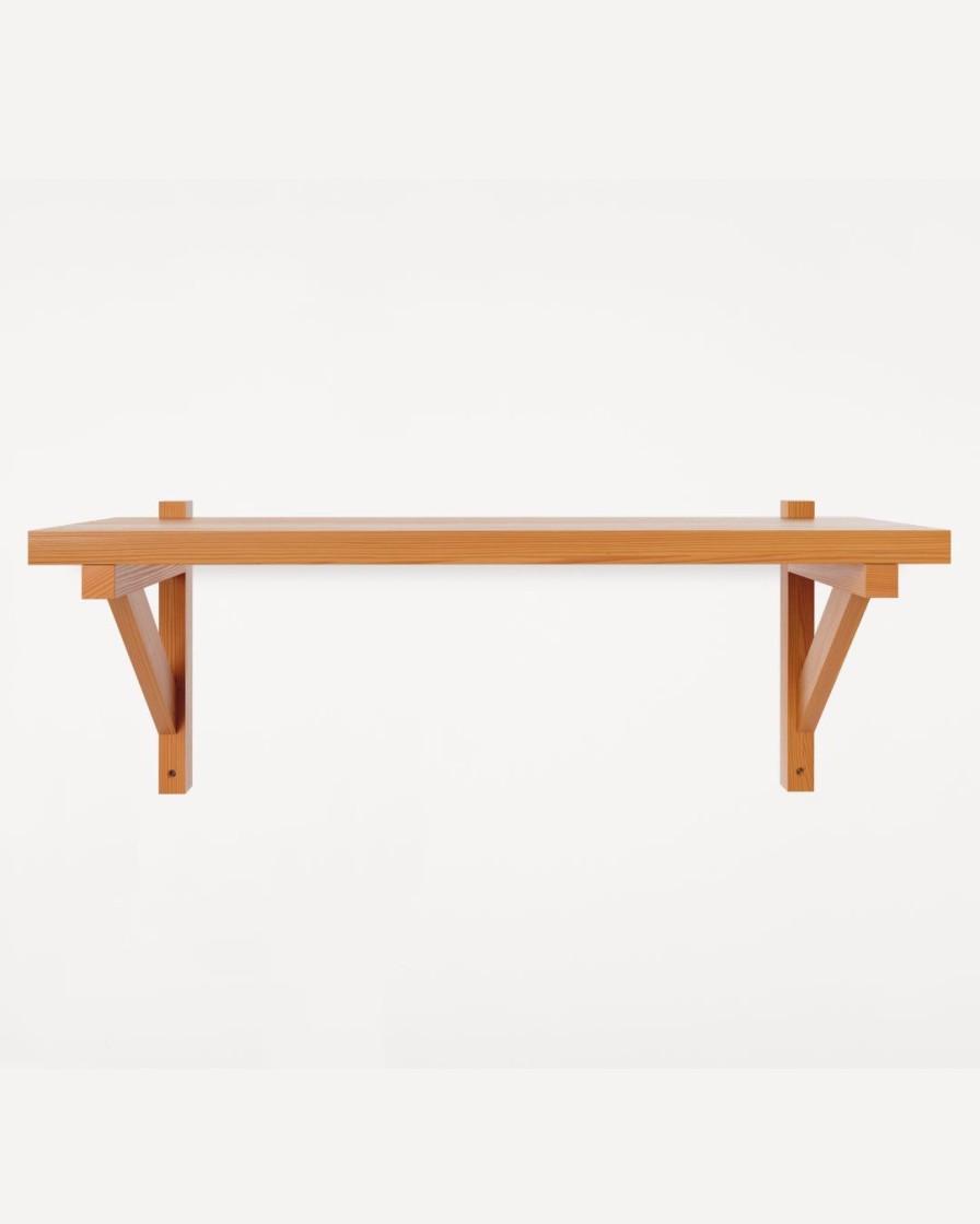 Mobler FRAMA | Bracket Shelf|Warm Brown Pine|Large