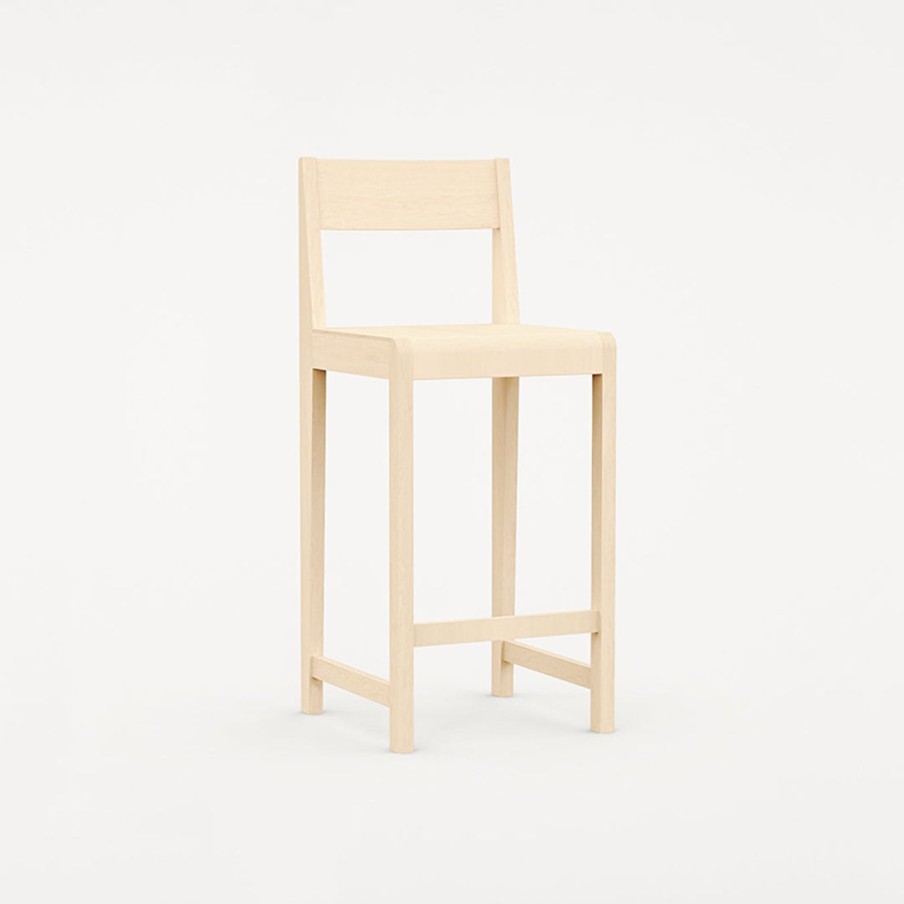 Mobler FRAMA | Bar Chair 01 I Natural Wood|H65
