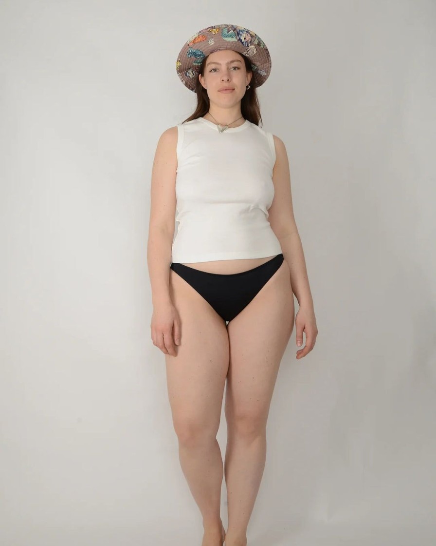 Kvinde Nu Swim Toppe | Organic Cotton Shell Tank|Zinc