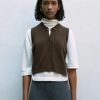 Kvinde Cordera Strik | Wool & Cashmere Waistcoat|Brown