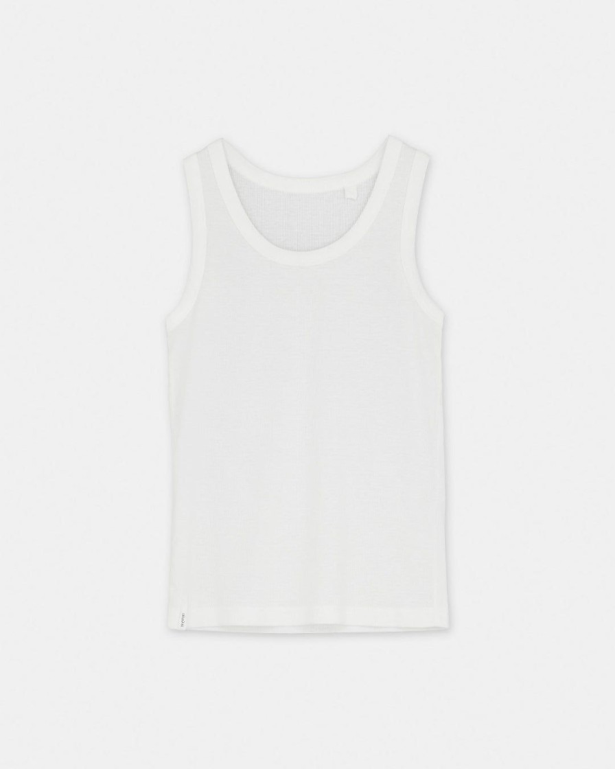 Kvinde AIAYU Toppe | Rib Tank | Off White