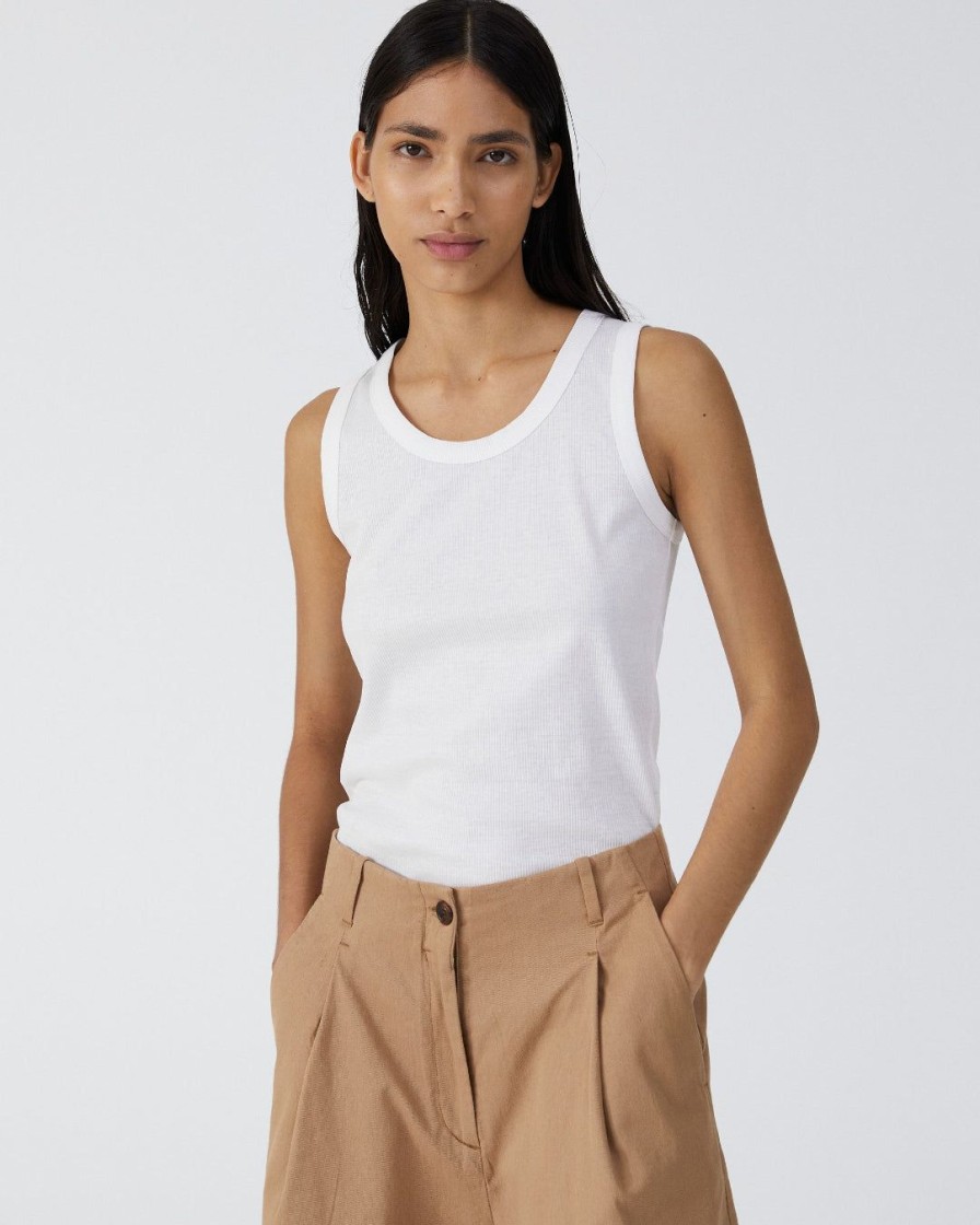 Kvinde AIAYU Toppe | Rib Tank | Off White