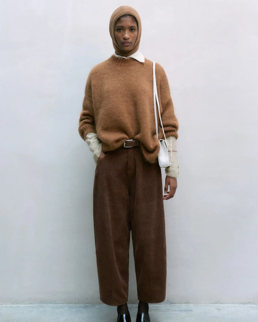 Mand Cordera Bottoms | Corduroy Baggy Pants|Pardo