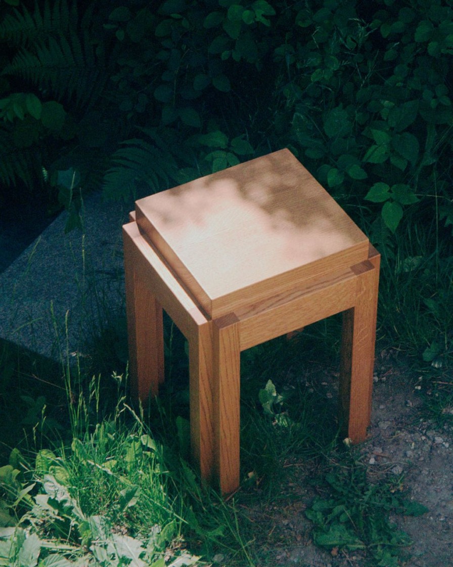 Mobler Fora Projects | Bd Side Table & Stool|Medium Brown