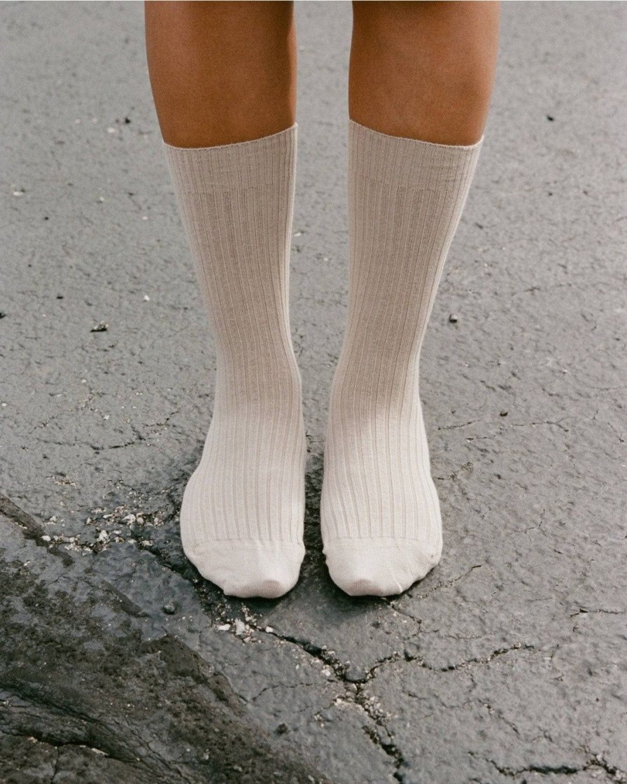 Tilbehor Baserange | Rib Ankle Socks|Undyed