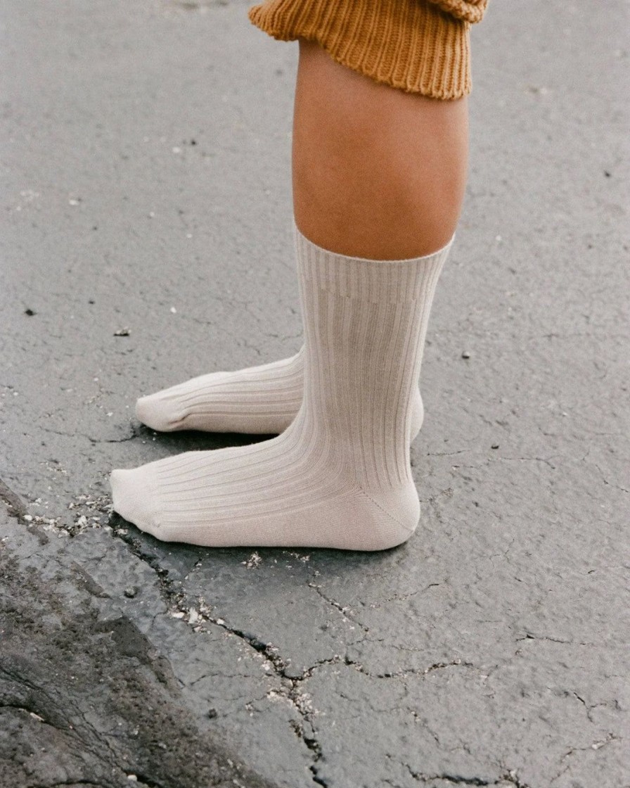 Tilbehor Baserange | Rib Ankle Socks|Undyed