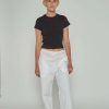 Kvinde Nu Swim Toppe | Organic Cotton Daily Tee|Black