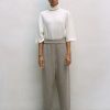 Kvinde Cordera Underdele | Baby Alpaca Knit Pants|Taupe
