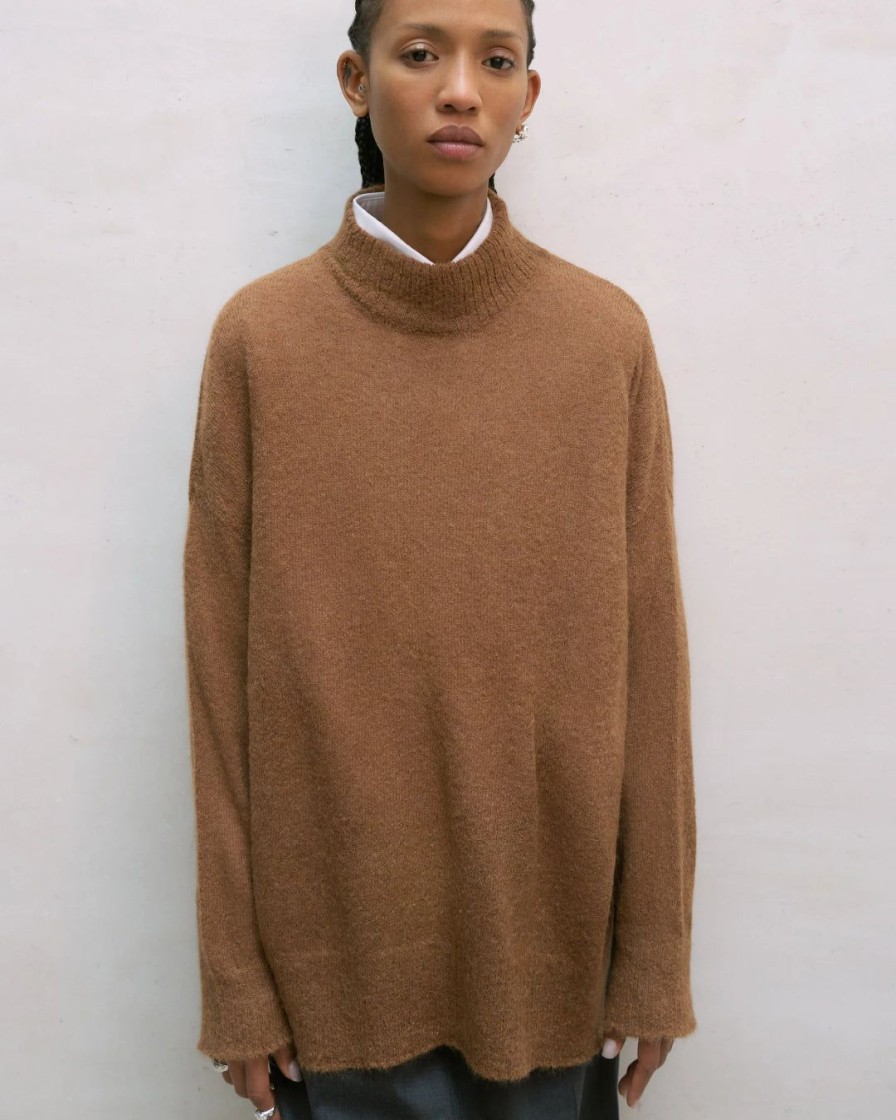 Mand Cordera Knitwear | Suri Turtleneck Sweater|Camel