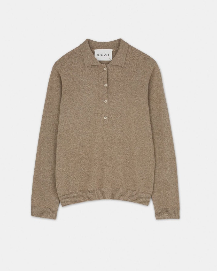 Kvinde AIAYU Strik | Leola Cashmere Jumper|Pure Grain