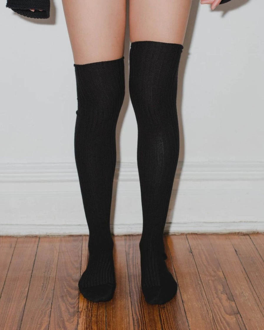 Tilbehor Baserange | Overknee Socks|Black