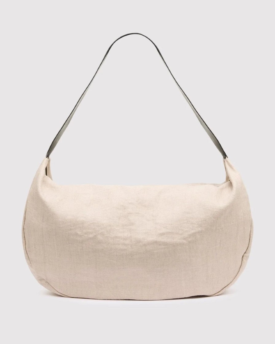 Tilbehor St. Agni | Linen Crescent Bag|Natural