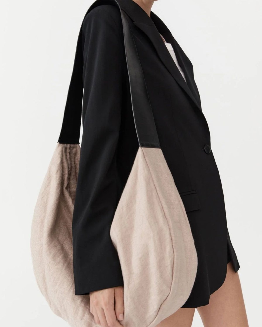 Tilbehor St. Agni | Linen Crescent Bag|Natural