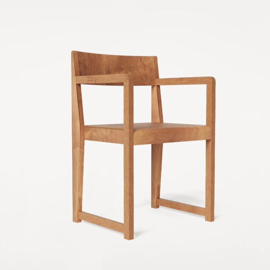 Mobler FRAMA | Armrest Chair 01|Warm Brown Wood