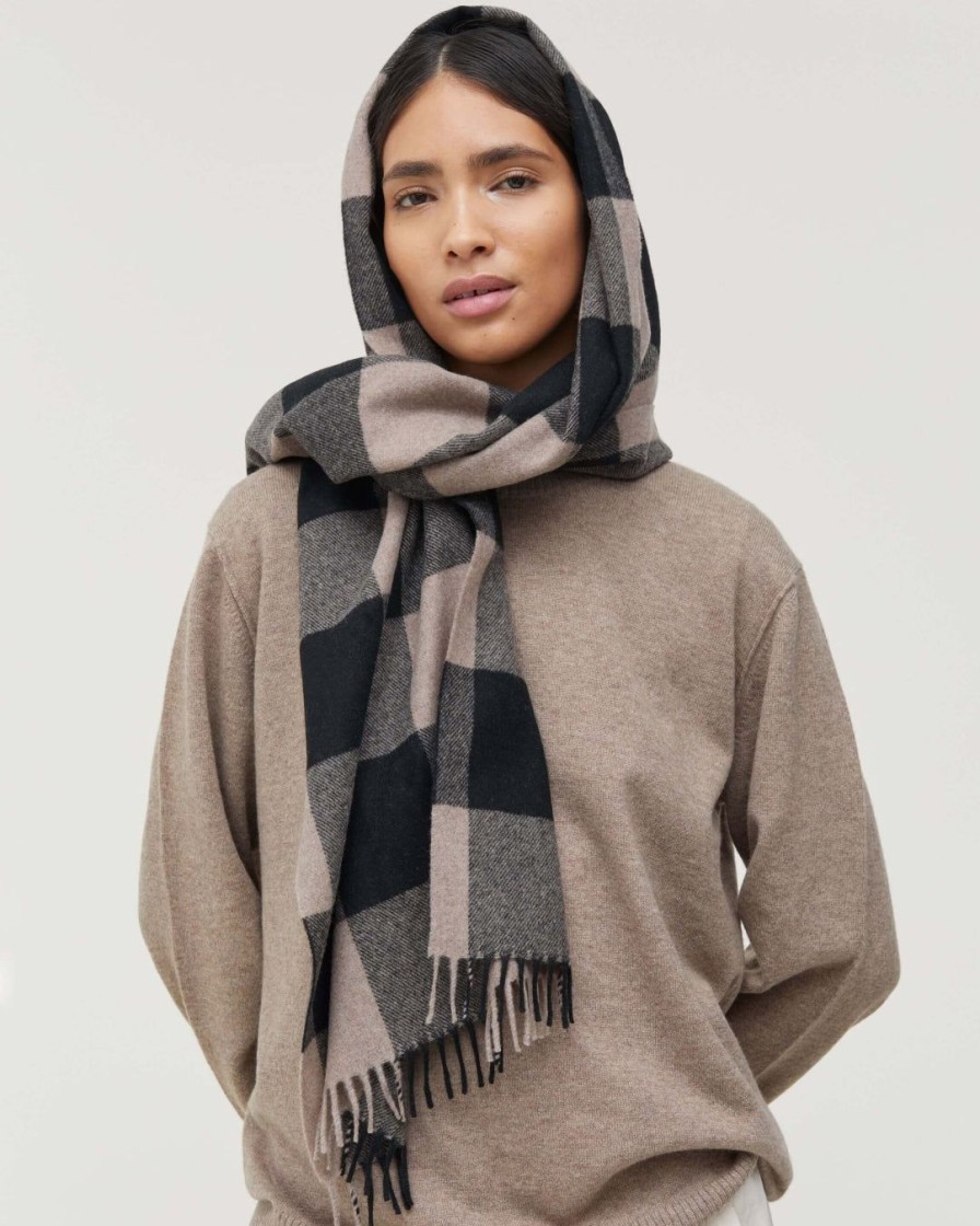 Tilbehor AIAYU | Kay Wool Scarf|Mix Black