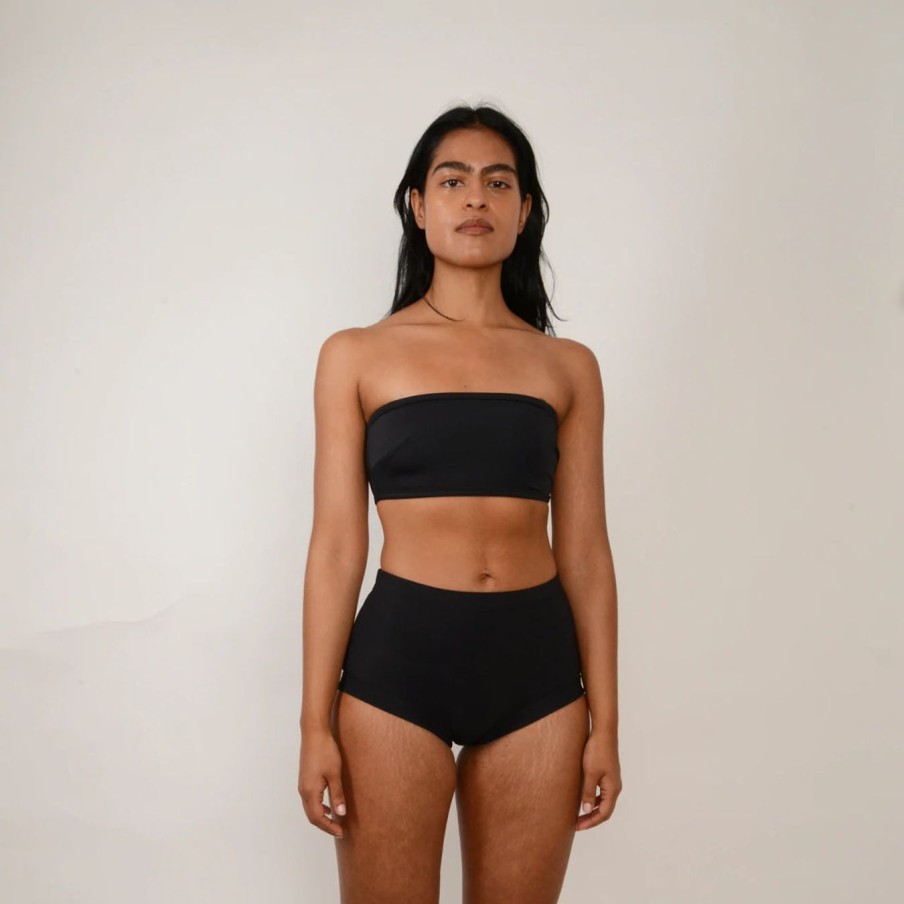 Kvinde Nu Swim Badetoj | Pecorino Swim Top|Black