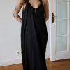 Kvinde Deiji Studios Kjoler | The Scoop Neck Dress|Black