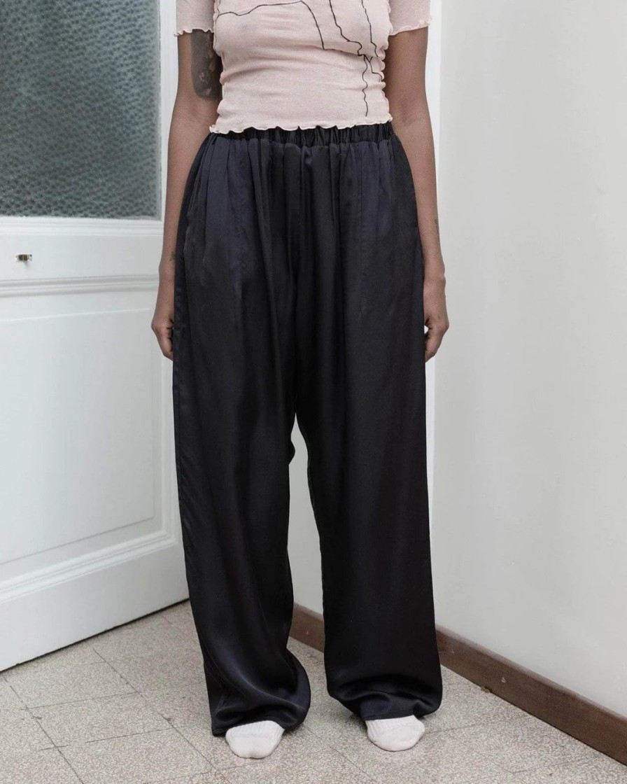 Kvinde Baserange Underdele | Cravat Pants|Black