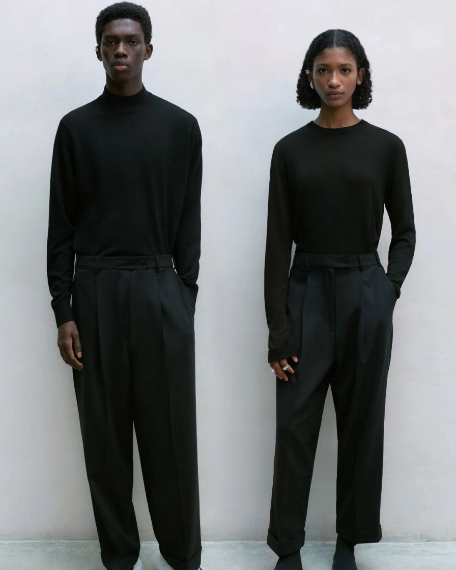 Mand Cordera Bottoms | Tailoring Masculine Pants|Black