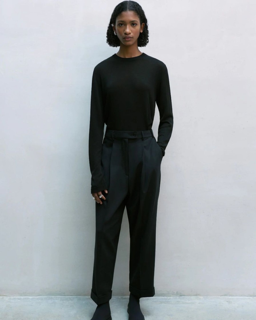 Mand Cordera Bottoms | Tailoring Masculine Pants|Black