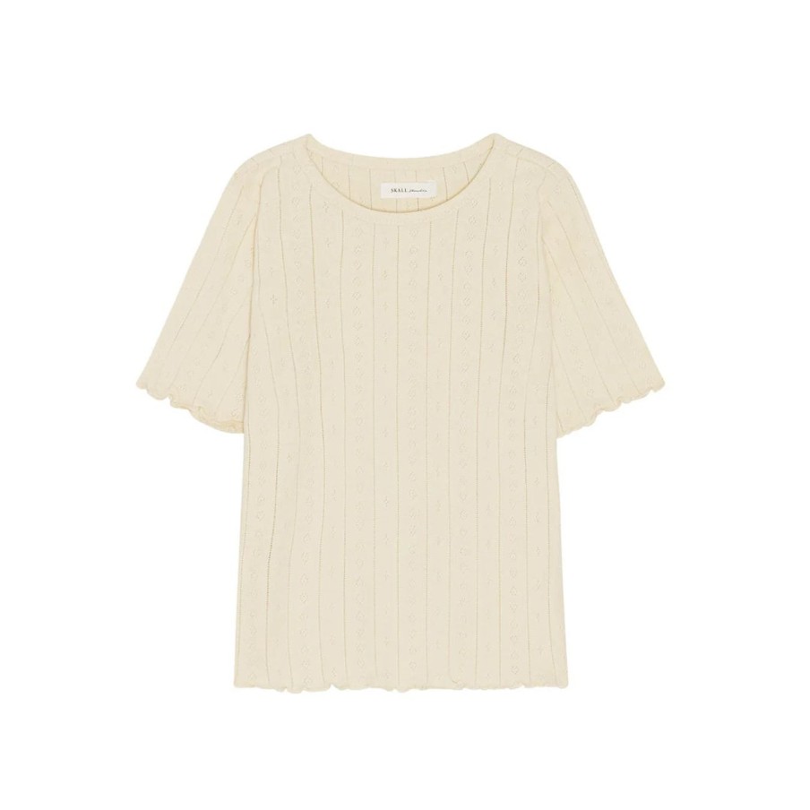 Born Skall Studio Musling Tops | Edie Tee|Musling|Light Beige