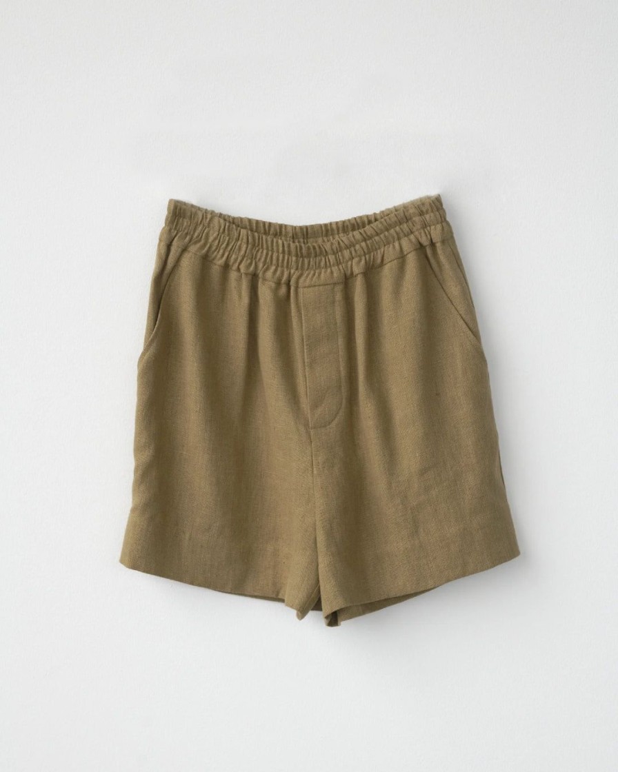 Kvinde AF Agger Underdele | Linen Shorts|Loden