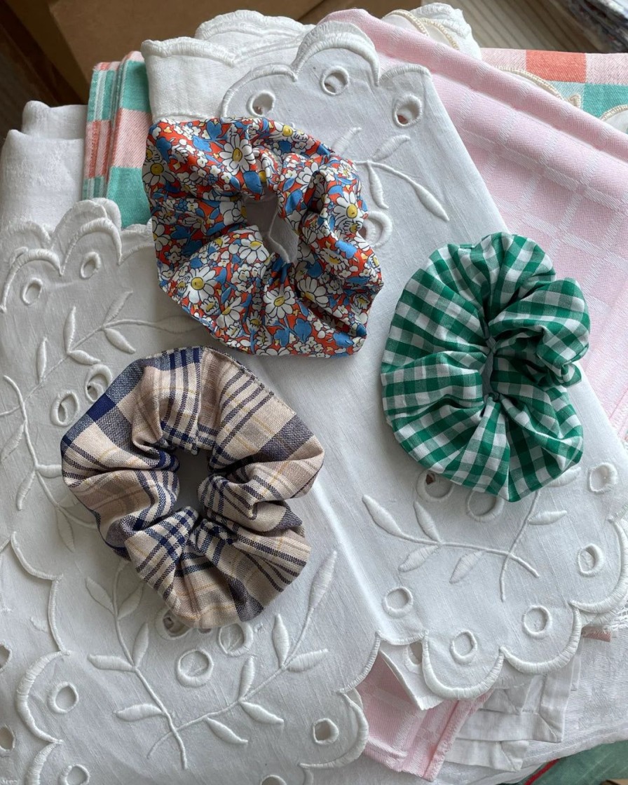 Born Teira 1996 | Burger'S Scrunchie|Lilac And Beige Checks