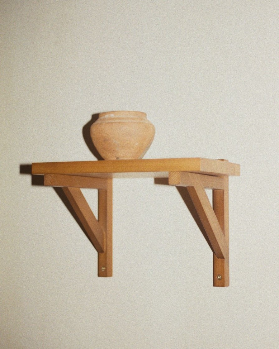Mobler FRAMA | Bracket Shelf|Warm Brown Pine|Small