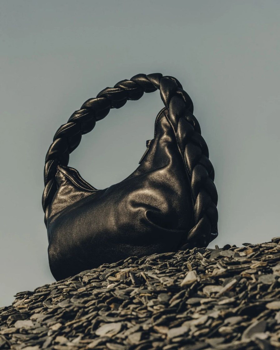 Tilbehor HEREU | Espiga Plaited Shoulder Bag|Black