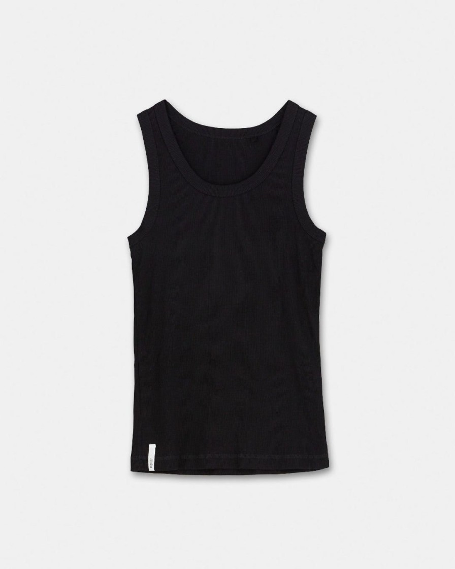 Kvinde AIAYU Toppe | Rib Tank | Black