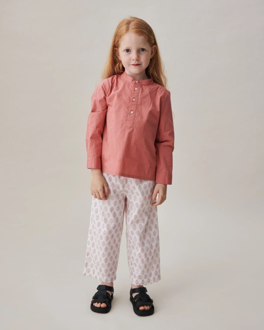 Born Skall Studio Musling Bottoms | Lucca Skjorte|Musling|Stovet Rosa