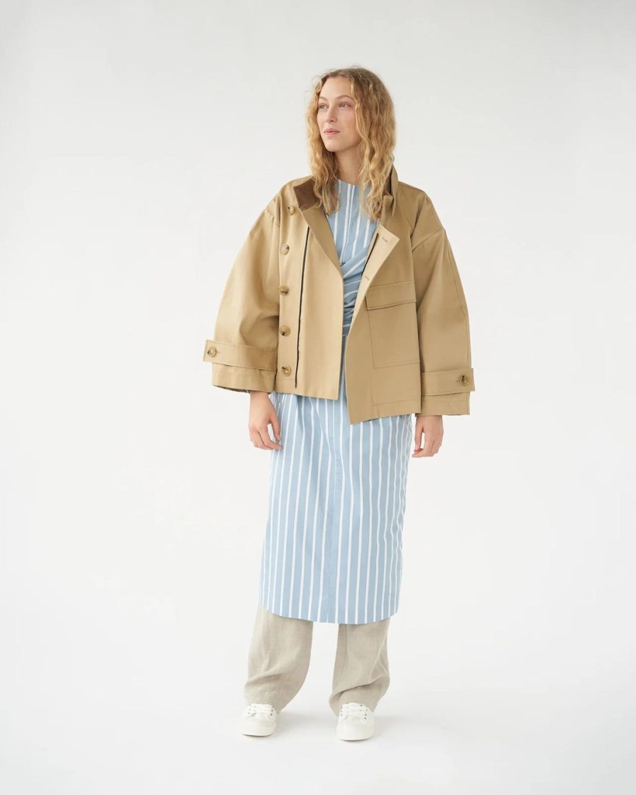 Kvinde AF Agger Overtoj | Water Resistant Jacket|Beige