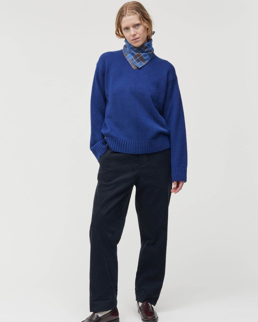 Kvinde AIAYU Underdele | Coco Pant Corduroy|Black Navy