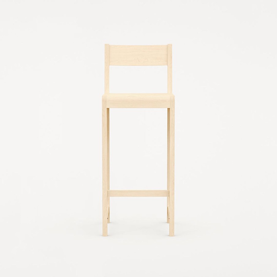 Mobler FRAMA | Bar Chair 01|Natural Wood|H76