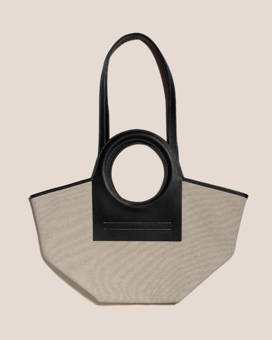 Tilbehor HEREU | Cala Canvas Tote Bag|Small|Beige/Black
